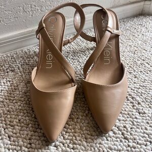 Nude Calvin Klein heels